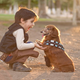 Illustration for article titled The most adorable Han Solo and Chewbacca are this kid and his dog